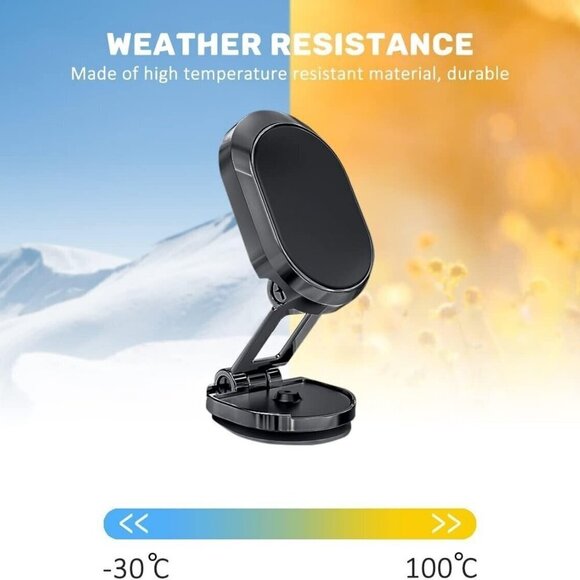 360° Rotation‎ Magnetic Phone Holder Foldable Car Mount Stand Dashboard U… - Picture 4 of 7